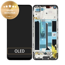 Realme 8 RMX3085 - Ecran LCD + Sticlă Tactilă + Ramă (Cyber Black) - 4906919 Genuine Service Pack