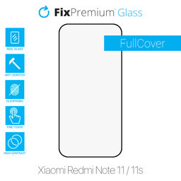 FixPremium FullCover Glass - Geam securizat pentru Xiaomi Redmi Note 11 & 11S, negru