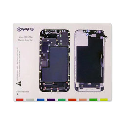 Organizator magnetic de șuruburi cu diagramă (iPhone 12 Pro Max)