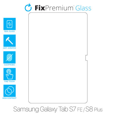 FixPremium Glass - Geam securizat pentru Samsung Galaxy Tab S7 FE & S8 Plus