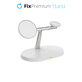 FixPremium - MagSafe Stand 3v1 pentru iPhone, Apple Watch & AirPods, alb