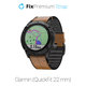 FixPremium - Piele Curea pentru Garmin (QuickFit 22mm), maro deschis