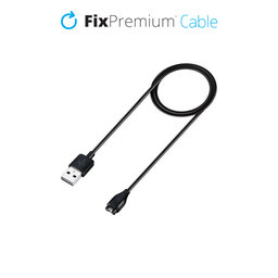 FixPremium - Cablu Încărcare pentru Garmin Un ceas, negru