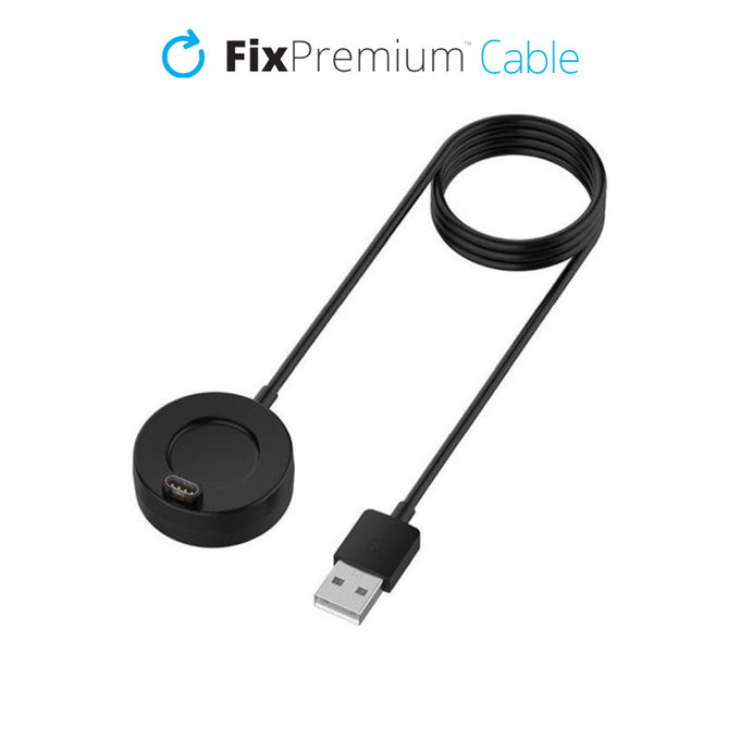 FixPremium - Stație de încărcare pentru Garmin Un ceas, negru
