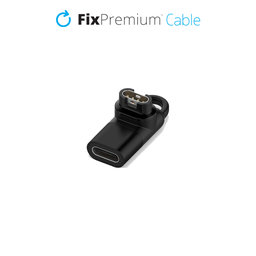 FixPremium - Reducere USB-C pentru Garmin Konektor pentru Un ceas, negru