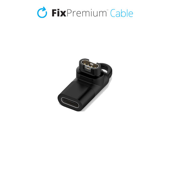 FixPremium - Reducere USB-C pentru Garmin Konektor pentru Un ceas, negru