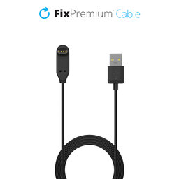 FixPremium - 90° Cablu pentru Garmin Un ceas, negru