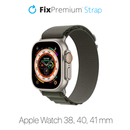 FixPremium - Curea Alpine Loop pentru Apple Watch (38, 40 & 41mm), verde