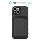 FixPremium - Caz Carbon cu MagSafe Wallet pentru iPhone 13 & 14, negru