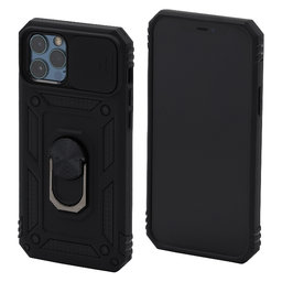 FixPremium - Caz CamShield pentru iPhone 12 & 12 Pro, negru