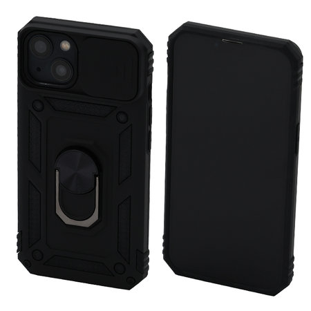 FixPremium - Caz CamShield pentru iPhone 13 & 14, negru