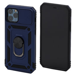 FixPremium - Caz CamShield pentru iPhone 12 & 12 Pro, albastru