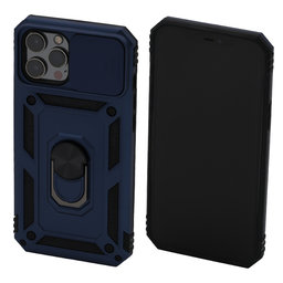 FixPremium - Caz CamShield pentru iPhone 12 Pro Max, albastru
