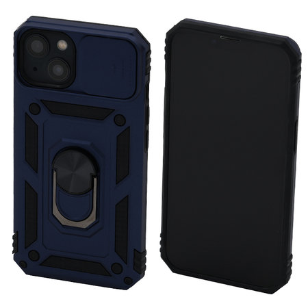 FixPremium - Caz CamShield pentru iPhone 13 & 14, albastru