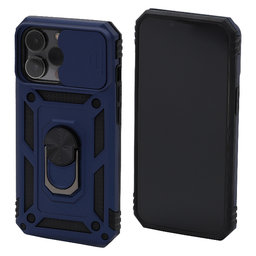 FixPremium - Caz CamShield pentru iPhone 13 Pro, albastru