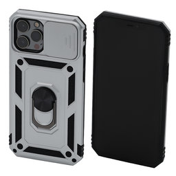 FixPremium - Caz CamShield pentru iPhone 12 Pro Max, alb