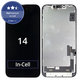 Ecran In-Cell FHD pentru iPhone 14, Sticlă tactilă cu ramă, FixPremium