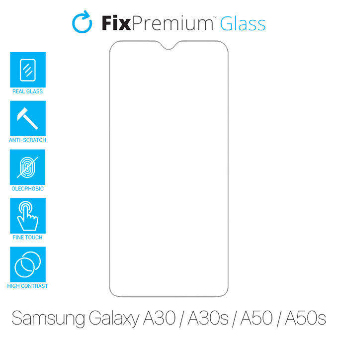 FixPremium Glass - Geam securizat pentru Samsung Galaxy A30, A30s, A50 & A50s