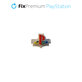 FixPremium - Retro Home Button pentru PS5 DualSense, alb