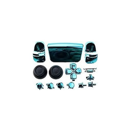 FixPremium - Luxury Elemente decorative pentru PS5 DualSense, albastru