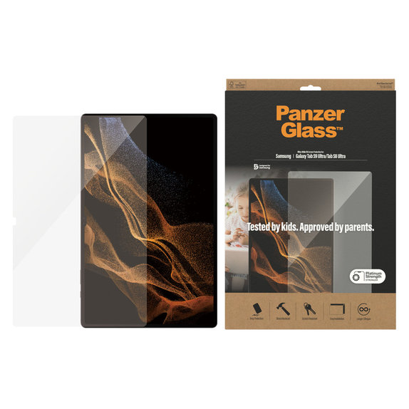 Sticlă securizată UWF pentru Samsung Galaxy Tab S9 Ultra/Tab S8 Ultra, Transparent, PanzerGlass
