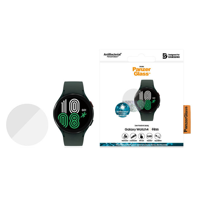 Sticlă securizată Flat Glass AB pentru Samsung Galaxy Watch4 44 mm, Transparent, PanzerGlass