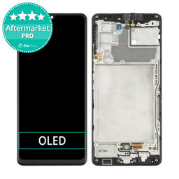Samsung Galaxy A42 5G A426B - Ecran LCD + Sticlă Tactilă + Ramă (Black) OLED