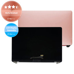 Apple MacBook 12" A1534 (Early 2016 - Mid 2017) - Ecran LCD + Sticlă Frontală + Carcasă Spate (Rose Gold) Refurbished