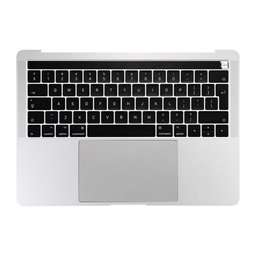 Apple MacBook Pro 13" A1706 (Late 2016 - Mid 2017) - Superior Ramă Tastatură + Tastatură UK + Microfon + Trackpad + Boxe (Silver)