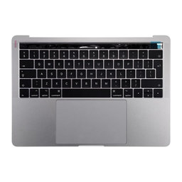 Apple MacBook Pro 13" A1706 (Late 2016 - Mid 2017) - Superior Ramă Tastatură + Tastatură UK + Microfon + Trackpad + Boxe (Space Gray)