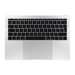 Apple MacBook Pro 13" A1708 (Late 2016 - Mid 2017) - Superior Ramă Tastatură + Tastatură UK + Microfon + Trackpad + Boxe (Silver)