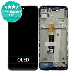 Motorola Moto G71 XT2169 - Ecran LCD + Sticlă Tactilă + Ramă (Iron Black) OLED