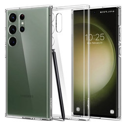 Spigen - Caz Ultra Hybrid pentru Samsung Galaxy S23 Ultra, crystal clear