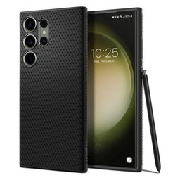 Spigen - Caz Liquid Air pentru Samsung Galaxy S23 Ultra, matte black