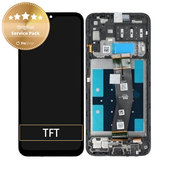 Samsung Galaxy A14 A145R - Ecran LCD + Sticlă Tactilă + Ramă (Black) - GH81-23541A, GH81-23540A Genuine Service Pack