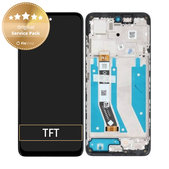 Motorola Moto G73 - Ecran LCD + Sticlă Tactilă + Ramă (Black) - 5D68C22272 Genuine Service Pack