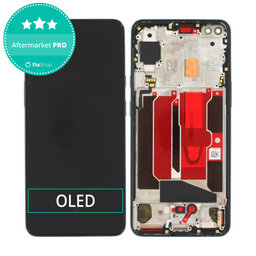 OnePlus Nord - Ecran LCD + Sticlă Tactilă + Ramă (Black) OLED