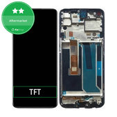 OnePlus Nord N10 5G - Ecran LCD + Sticlă Tactilă + Ramă (Midnight Ice) TFT