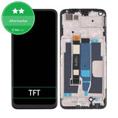 Realme 8 5G RMX3241 - Ecran LCD + Sticlă Tactilă + Ramă (Supersonic Black) TFT
