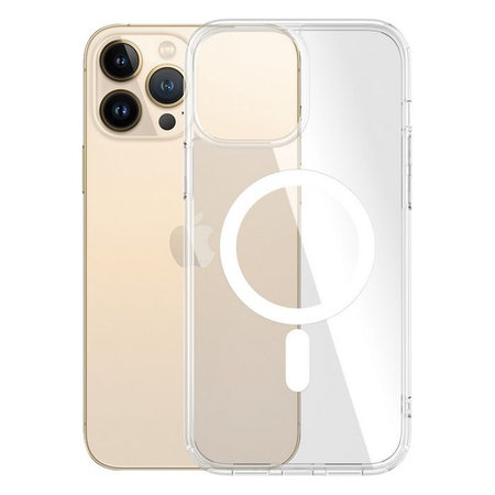 PanzerGlass - Caz HardCase AB cu MagSafe pentru iPhone 13 Pro Max, transparent