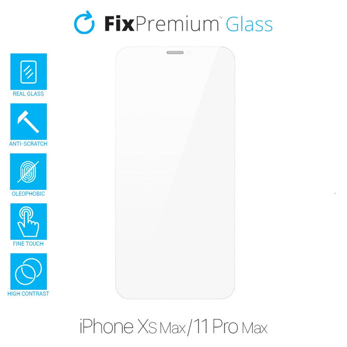 FixPremium Glass - Geam securizat pentru iPhone XS Max & 11 Pro Max