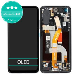 Asus Zenfone 8 ZS590KS - Ecran LCD + Sticlă Tactilă + Ramă (Obsidian Black) OLED