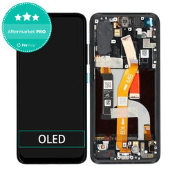Asus Zenfone 8 ZS590KS - Ecran LCD + Sticlă Tactilă + Ramă (Obsidian Black) OLED