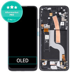 Asus Zenfone 8 ZS590KS - Ecran LCD + Sticlă Tactilă + Ramă (Obsidian Black) OLED
