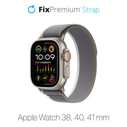 FixPremium - Curea Trail Loop pentru Apple Watch (38, 40 & 41mm), gri