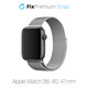 FixPremium - Curea Milanese Loop pentru Apple Watch (38, 40 & 41mm), argint