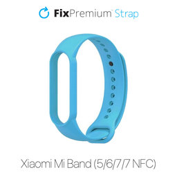 FixPremium - Silicon Curea pentru Xiaomi Mi Band (5/6/7/7 NFC), albastru