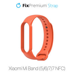 FixPremium - Silicon Curea pentru Xiaomi Mi Band (5/6/7/7 NFC), ro?u