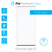 FixPremium Glass - 3D Geam securizat pentru Motorola Edge 40