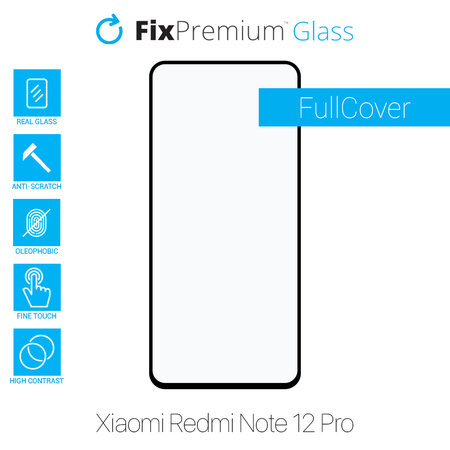 FixPremium FullCover Glass - Geam securizat pentru Xiaomi Redmi Note 12 Pro